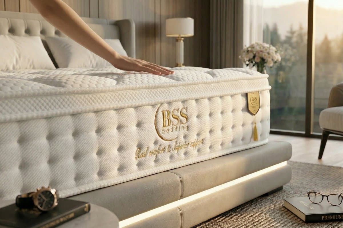 BSS Bedding Sydney - Pocketvering Matras 160x200 cm - H3 Medium - 30 cm Hoog - Inclusief Kussen - 7 Zones - Orthopedisch Matras - Rolmatras met Comfortschuim