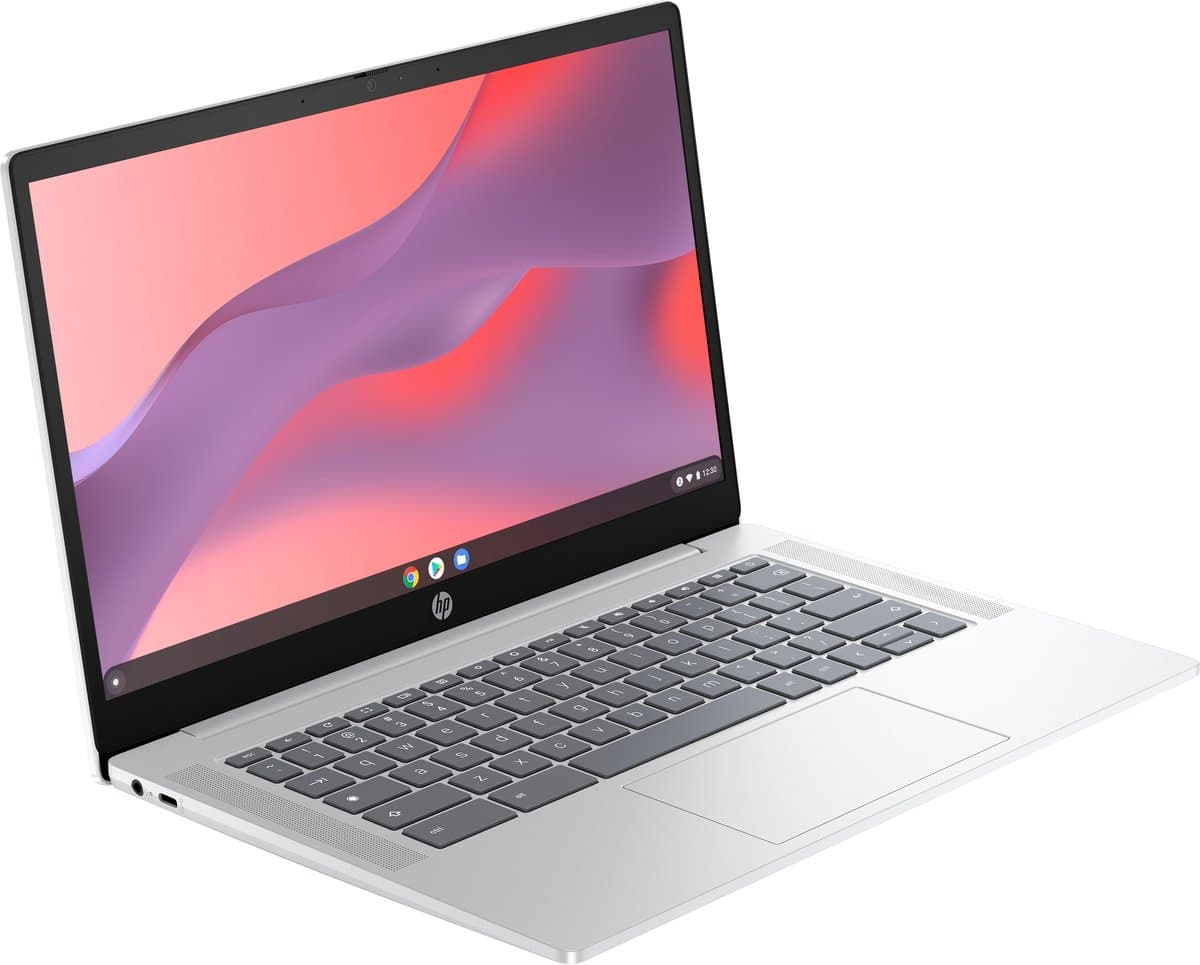 HP Chromebook 14a-nf0131wm Intel® N N200 35,6 cm (14") HD 4 GB LPDDR5-SDRAM 128 GB eUFS Wi-Fi 6 (802.11ax) ChromeOS Zilver thumbnail 5