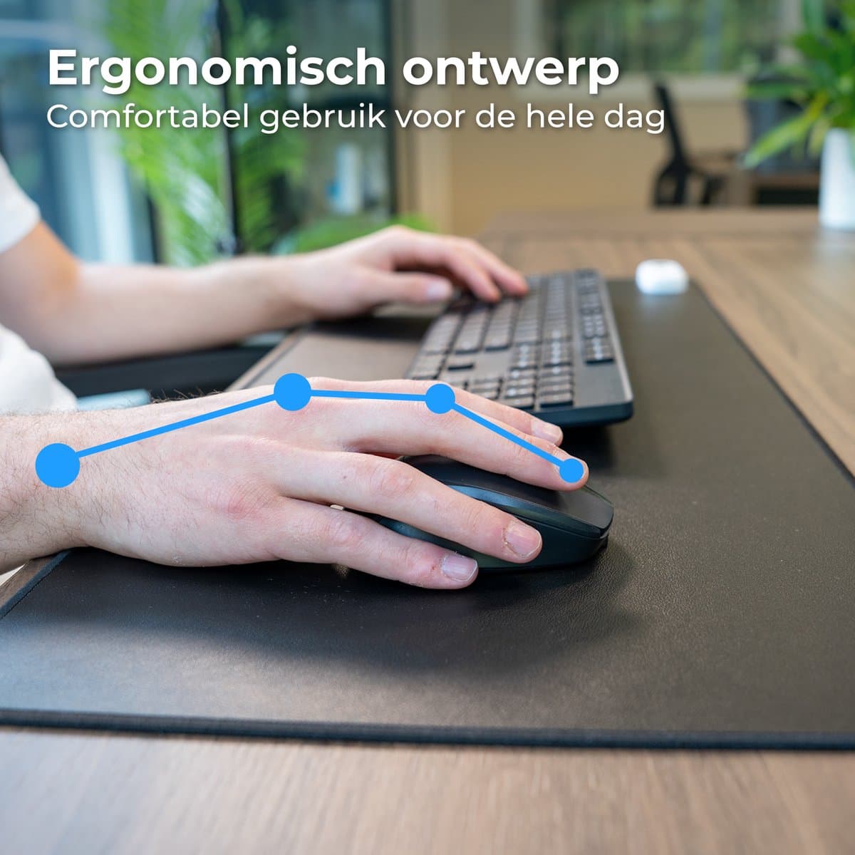 Nuvance Draadloze Muis - Bluetooth Muis - Muis Draadloos - Ergonomische Muis Rechtshandig & Linkshandig - Stil - Computermuis thumbnail 4