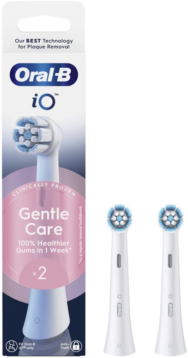 Oral-B iO Gentle Care Originele opzetborstels - Voor Gevoelig Tandvlees - 2 stuks - afbeelding 1
