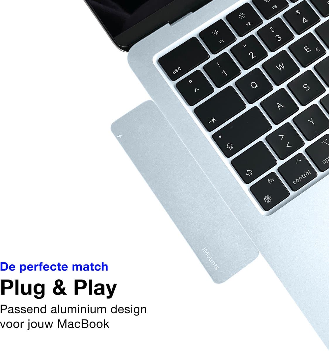 iMounts MacBook Air usb-c hub - HDMI - USB3.0 - SD reader - Air M3/M4/M5 - Sky Blue / Hemelsblauw thumbnail 2