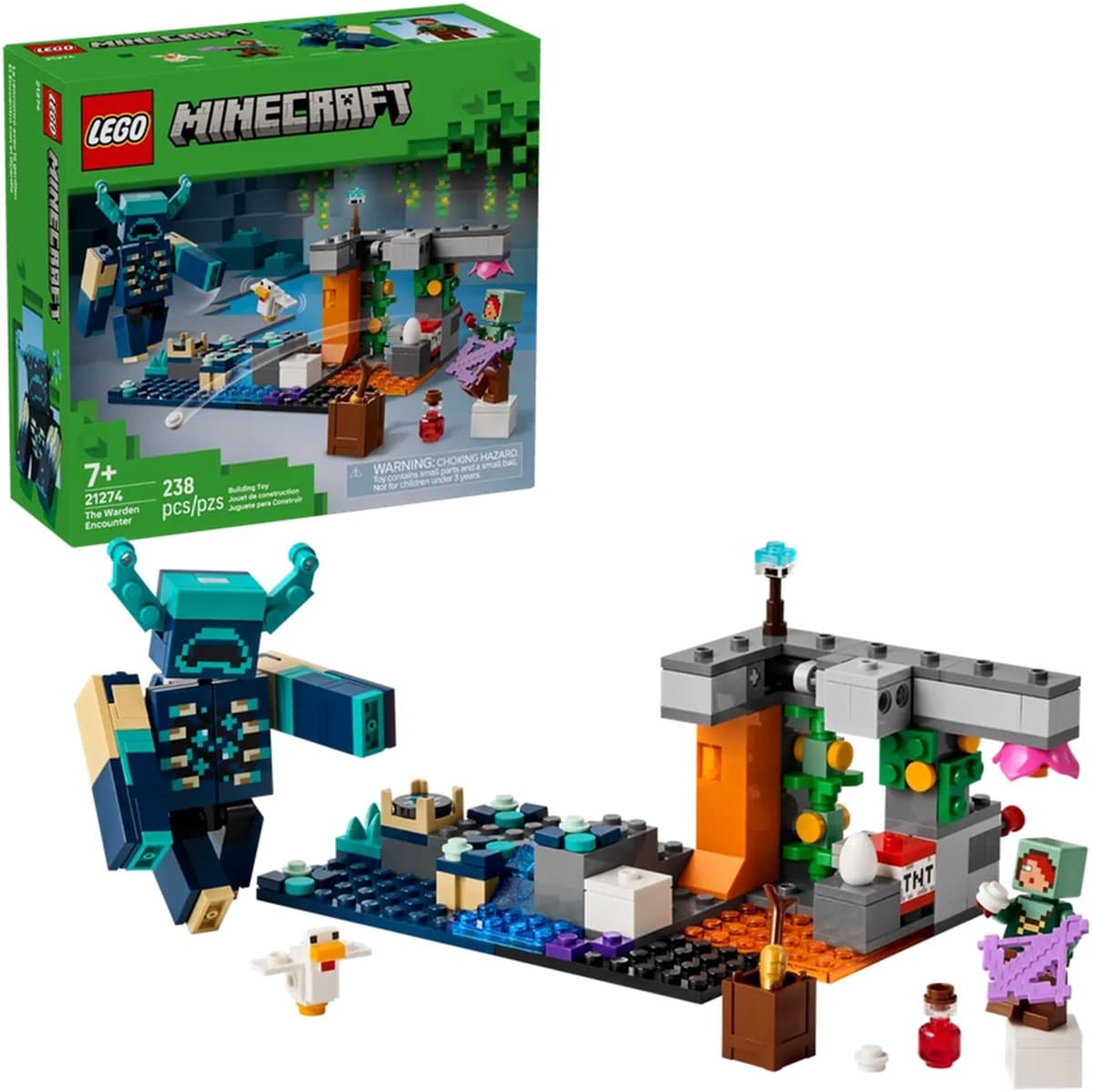 LEGO Minecraft De ontmoeting met de Opzichter - bouwset thumbnail 8
