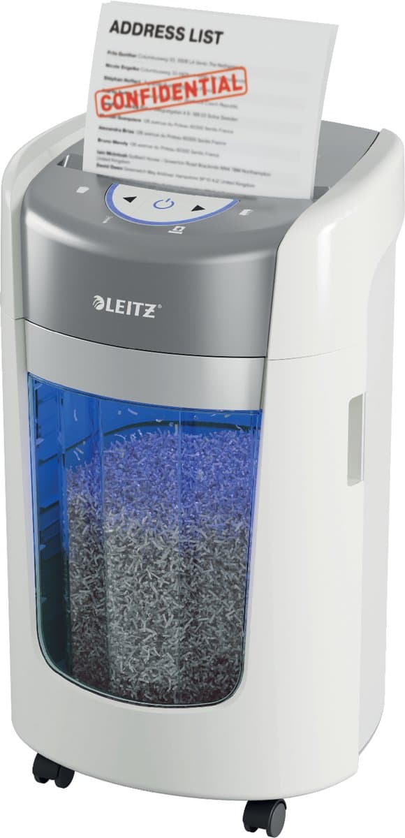 Leitz IQ OptiMax Home Office 225 Papierversnipperaar P5 - Micro snippers - 15L - Tot 6 Vel - Wit thumbnail 7