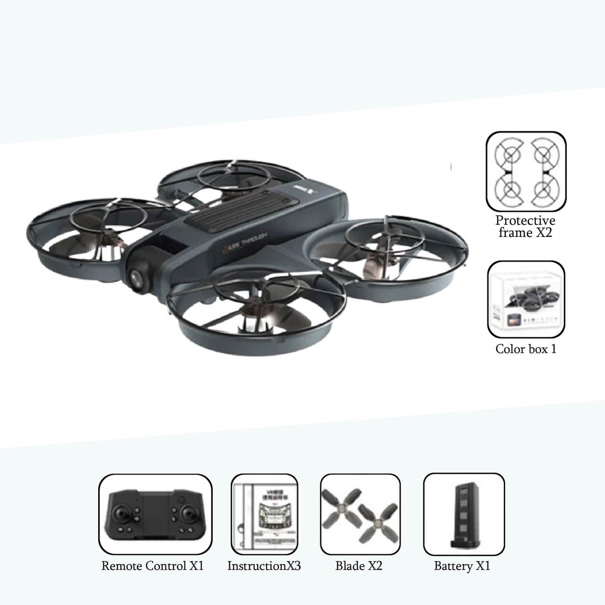 Mijia Mini X226/X226VR Drone 8K HD Dubbele Camera FPV Borstelloze Quadcopter met Schermbediening thumbnail 2