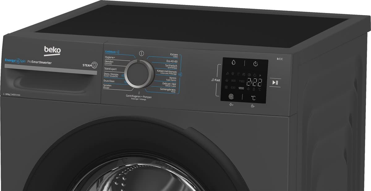 Beko BM3WFT31041A1 - EnergySpin - 10 kg wasmachine thumbnail 5