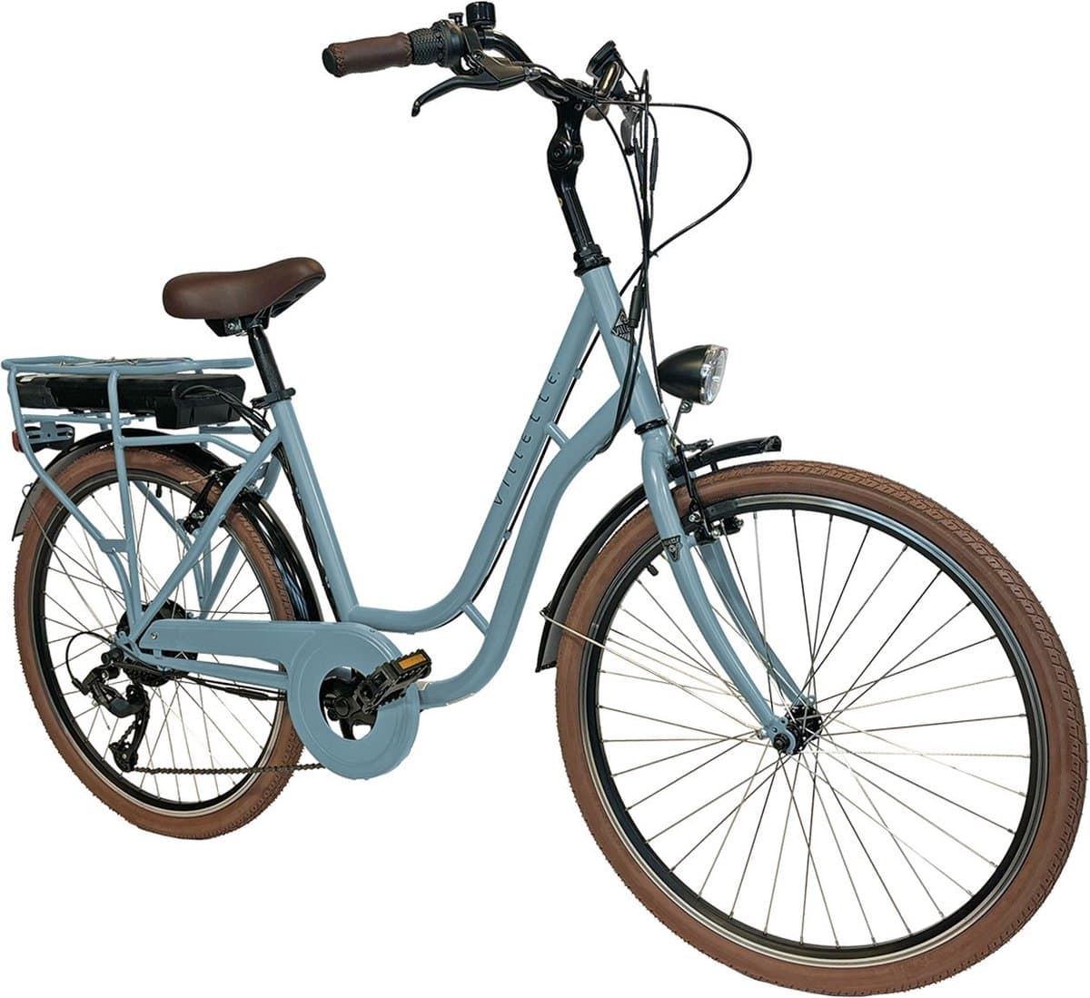 Villette Vintage retro elektrische fiets blauw thumbnail 7