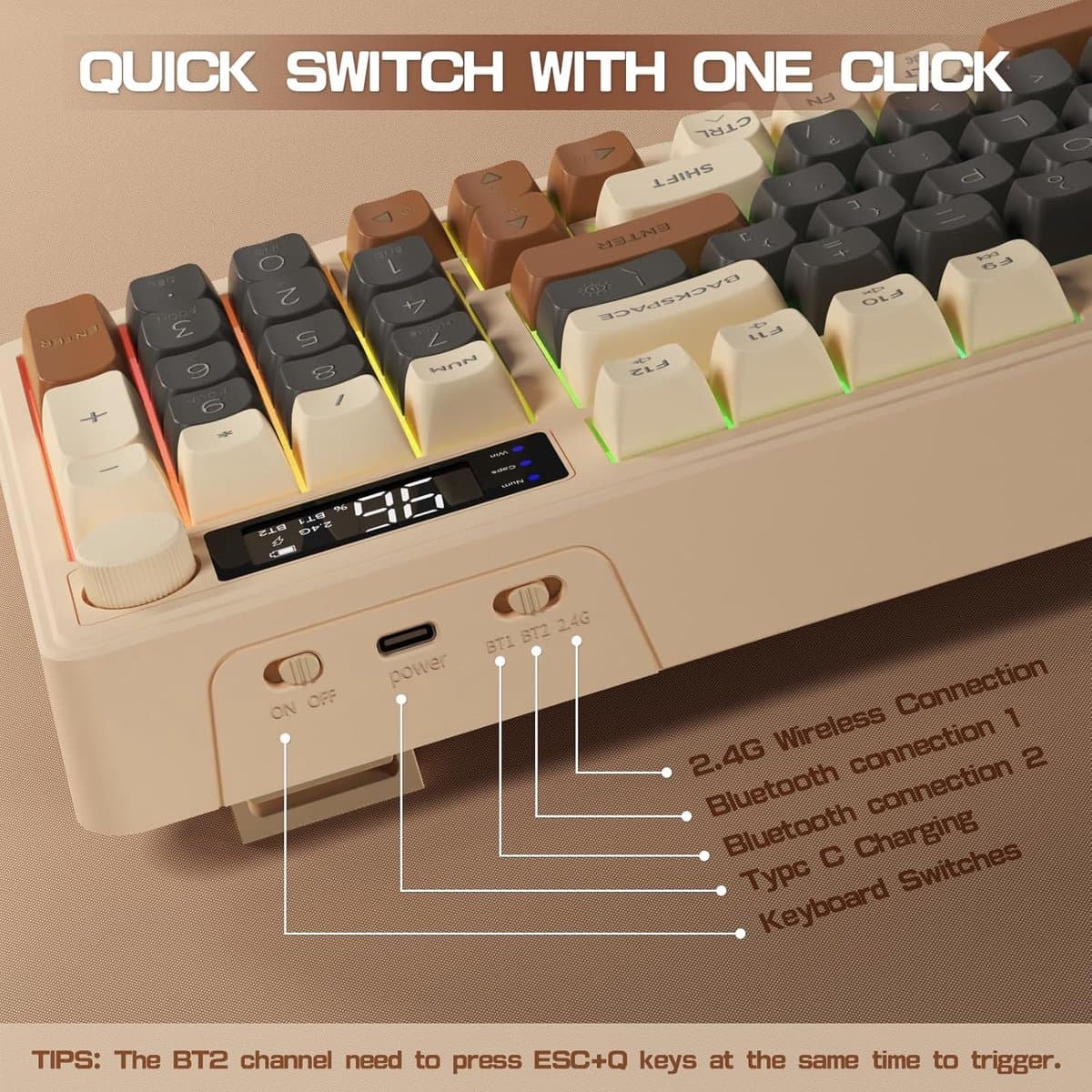 Lexium Mechanisch Toetsenbord - Gaming Toetsenbord - Mechanical Keyboard thumbnail 5