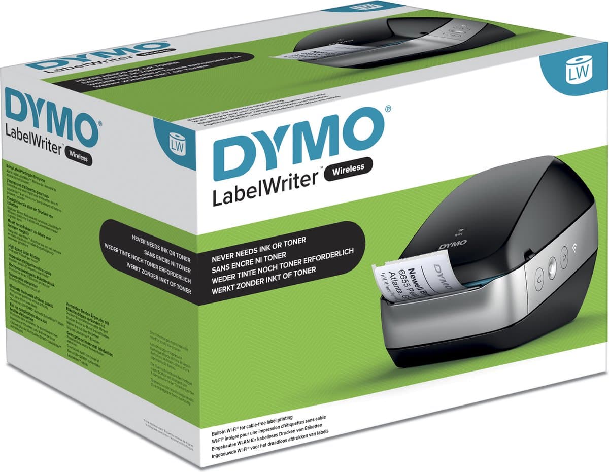 DYMO LabelWriter Wireless-labelmaker | Labelprinter met wifi-/netwerkverbinding | Zwart thumbnail 6