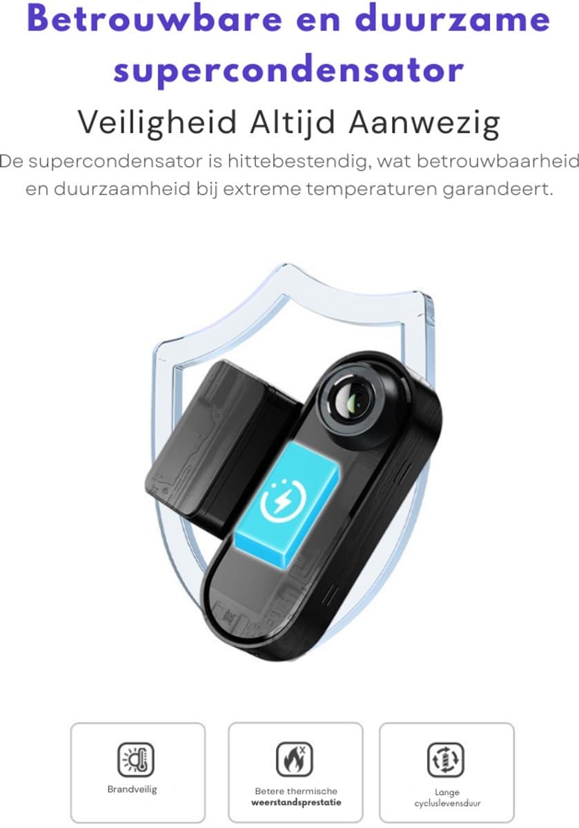 Dashcam Auto met 4K Camera Voor en Achter met 64GB SD Kaart - GPS - Dual Dashcam - DDPAI N5 thumbnail 4