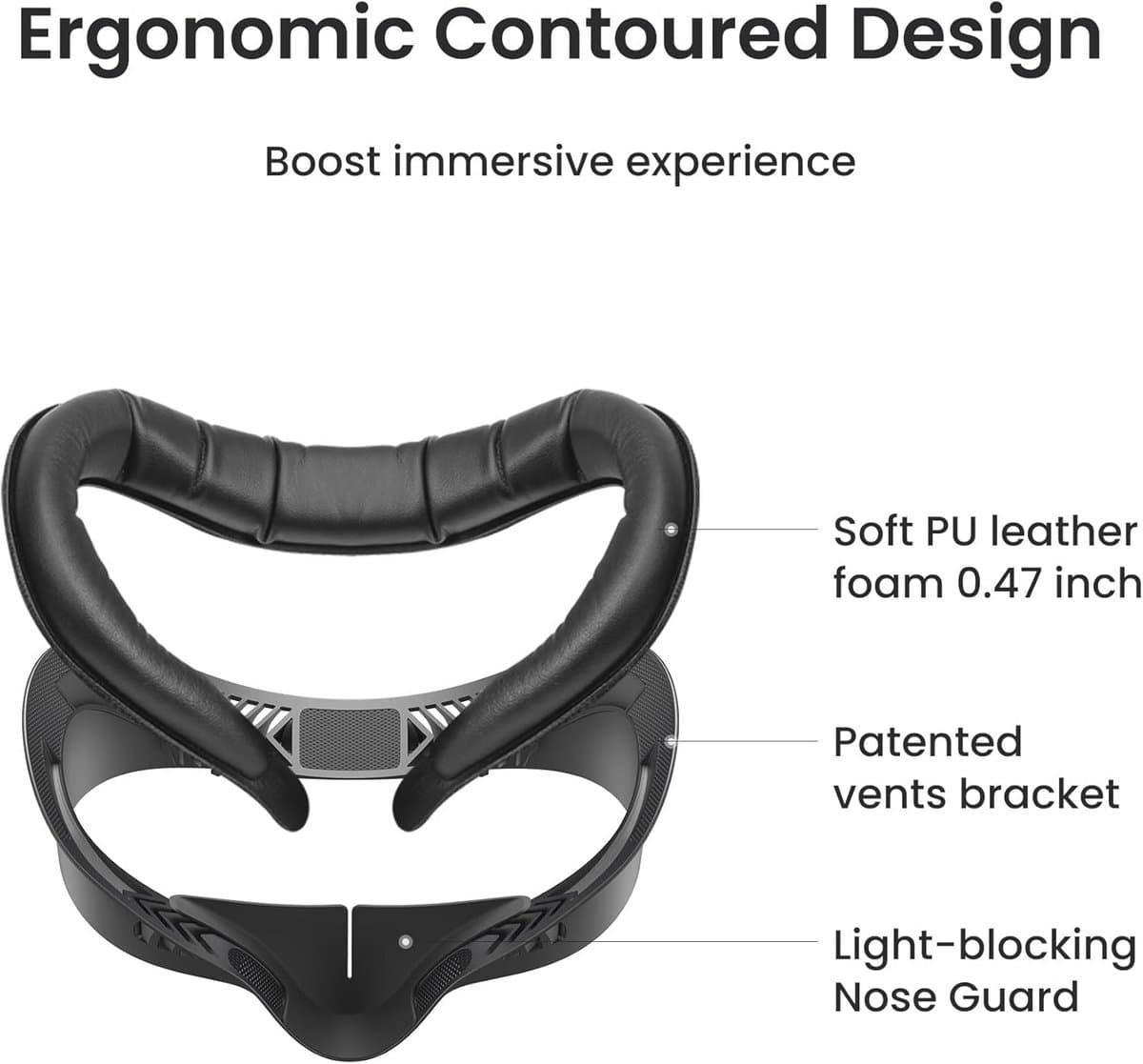 Ergonomische Gezichtspads voor Oculus/Meta Quest 3S thumbnail 6