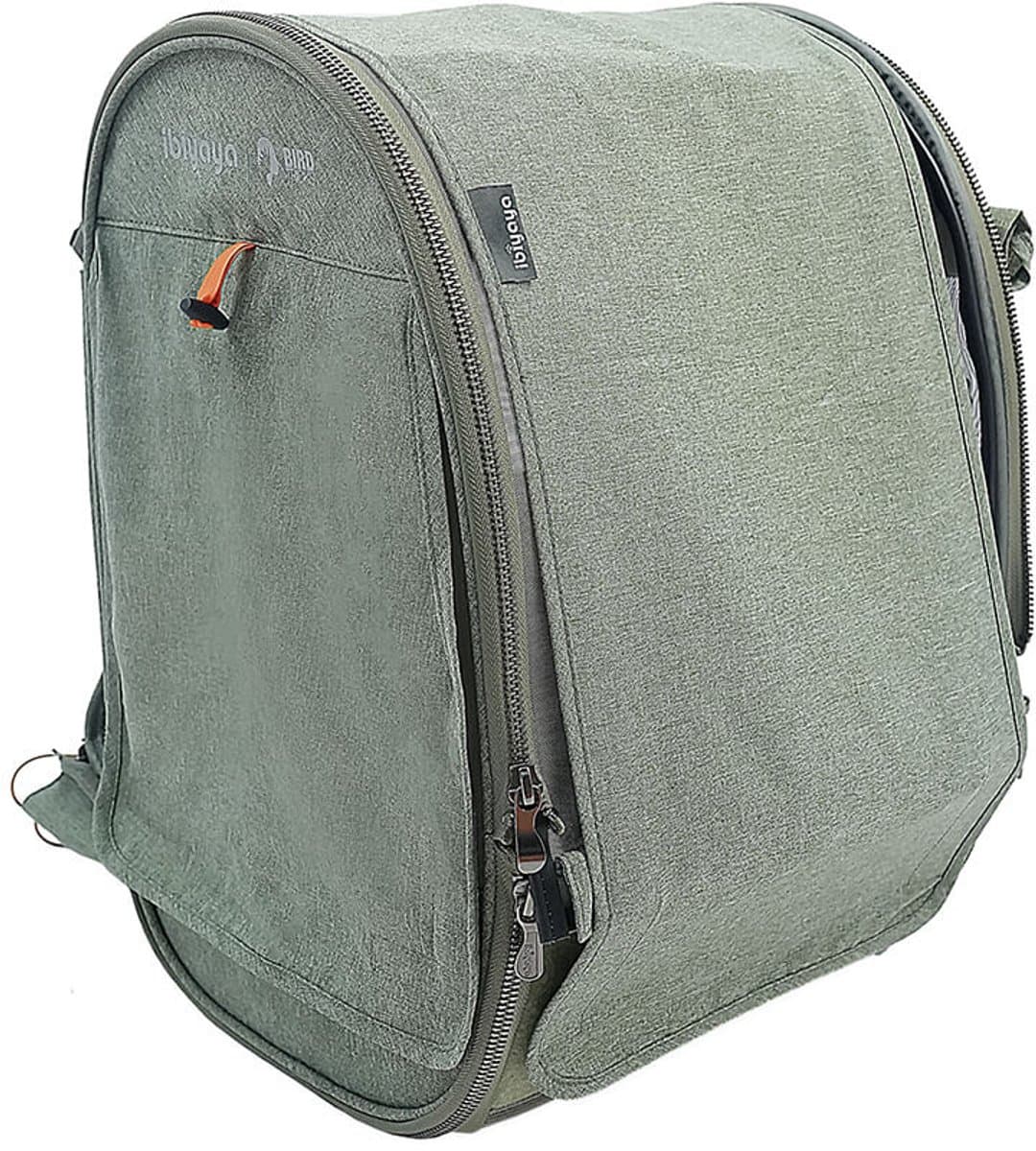 Ibiyaya TrackPack Vogel Rugzak Medium – Reistas Voor Papegaaien En Vogels – Vogel Backpack Met Zitstok – Ademend En Veilig – Jungle Green thumbnail 2