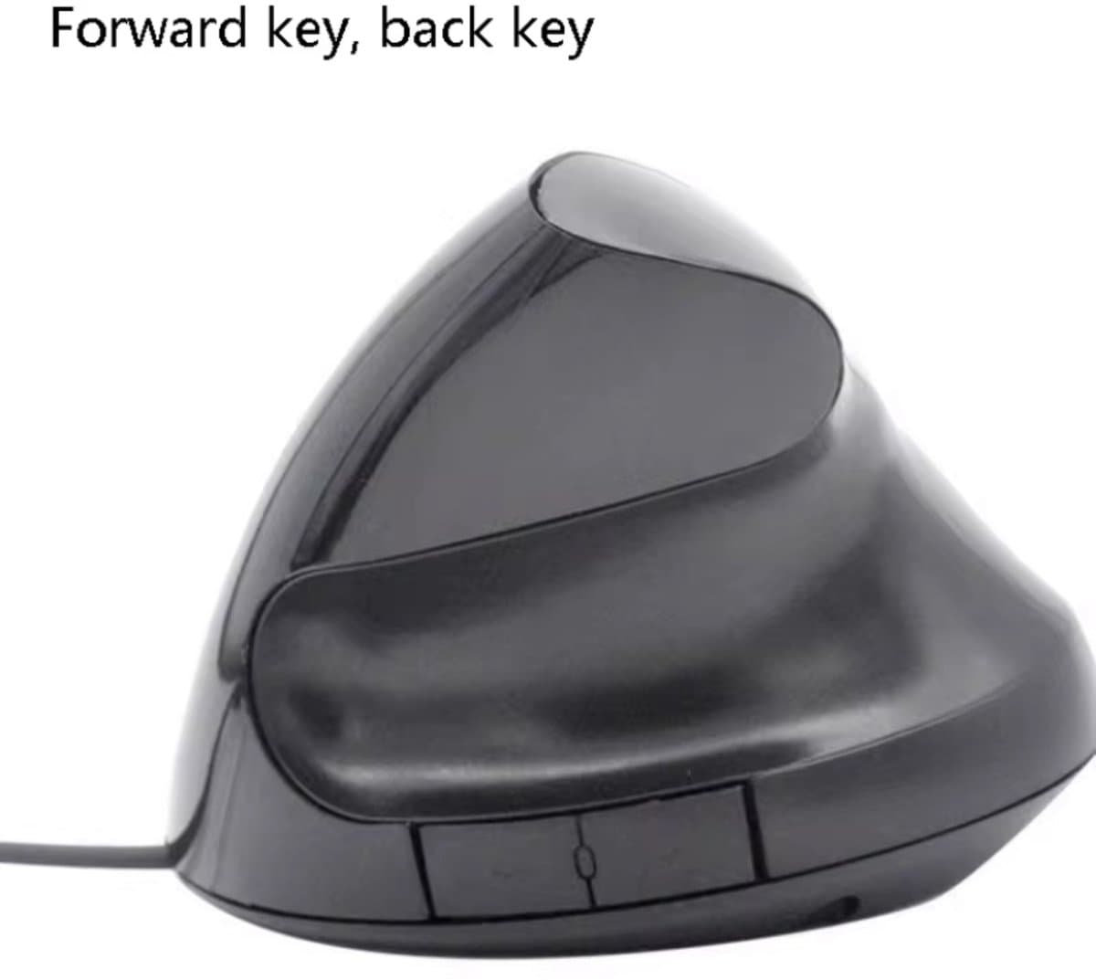 Verticale Ergonomische Muis – USB – 1600 DPI – 5 Knoppen – Anti Polsbelasting – Comfort Office Muis – Zwart thumbnail 6