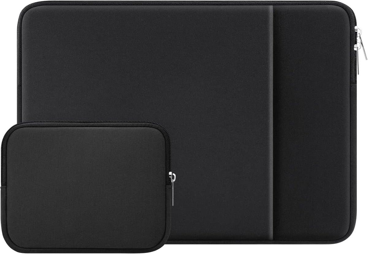 Originap RAINYEAR 14 Zoll Laptop Hülle kompatibel mit 14 Zoll Notebook Computer Chromebook, 15 Zoll MacBook Pro M4 M3 M2 A2941 A3114 A3241 Schutzhülle mit Fronttasche und Zubehörtasche, Rot