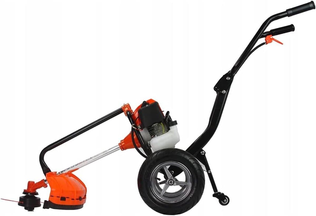 Benzine Grasmaaier - Motormaaier Grastrimmer - Gazon Onderhoud - Krachtige Verbrandingsmotor - 50 x 50 x 28 cm - Zwart thumbnail 4