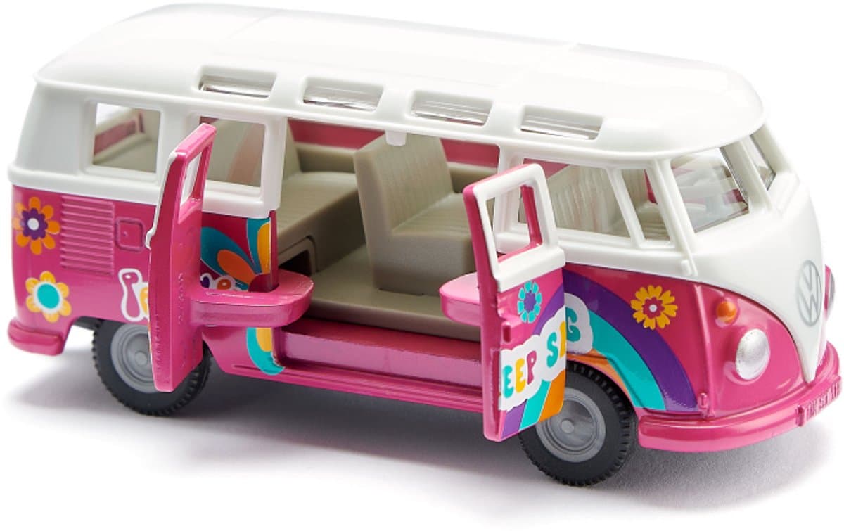 SIKU Super VW T1 Samba Flower Power - metalen model 1:50 thumbnail 6