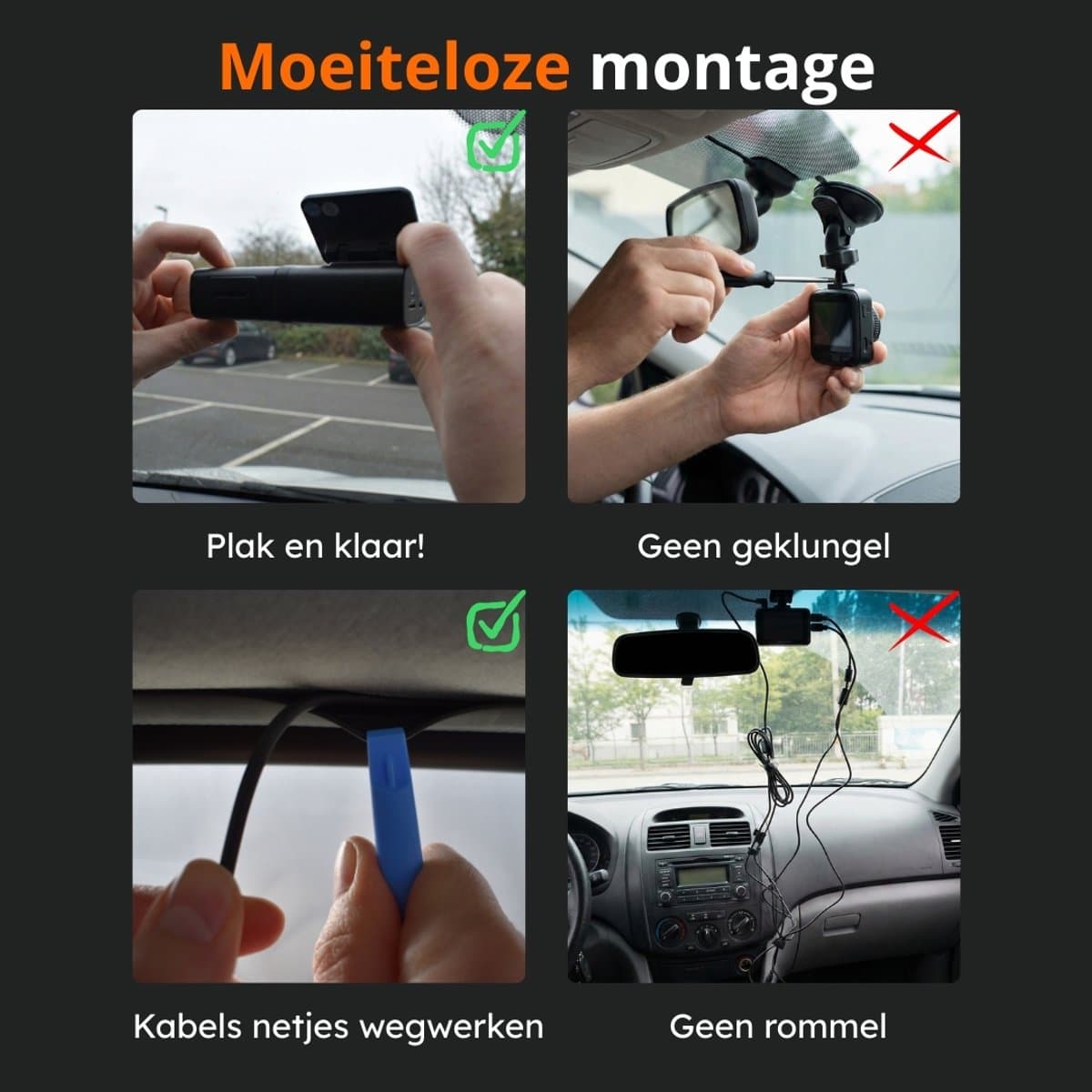 Faas S80 Dual Dashcam 4K – Voor & Achter + 64GB thumbnail 8