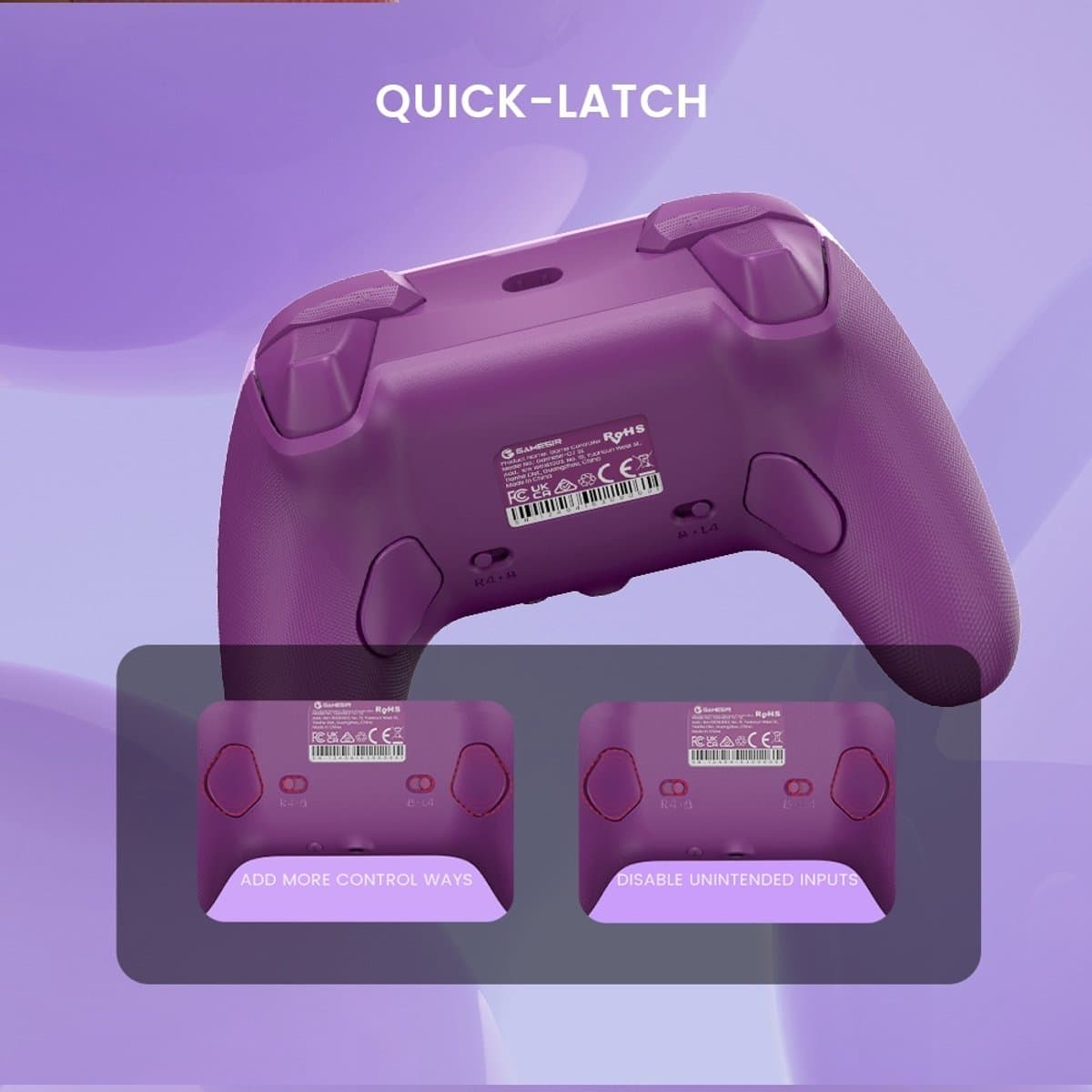 Gamesir G7 SE - Bedrade Controller - Hall Effect Sticks - Xbox Series X/S, Xbox One en PC - Paars thumbnail 8