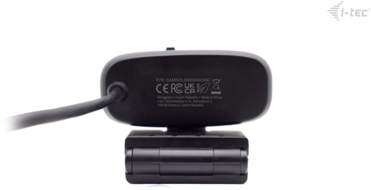 i-tec - Solomon 300 - Webcam - 4K - Privacy afdekking - Automatische beeldoptimalisatie - 1 microfoon - Laptop & PC - Streaming - Plug & Play thumbnail 8
