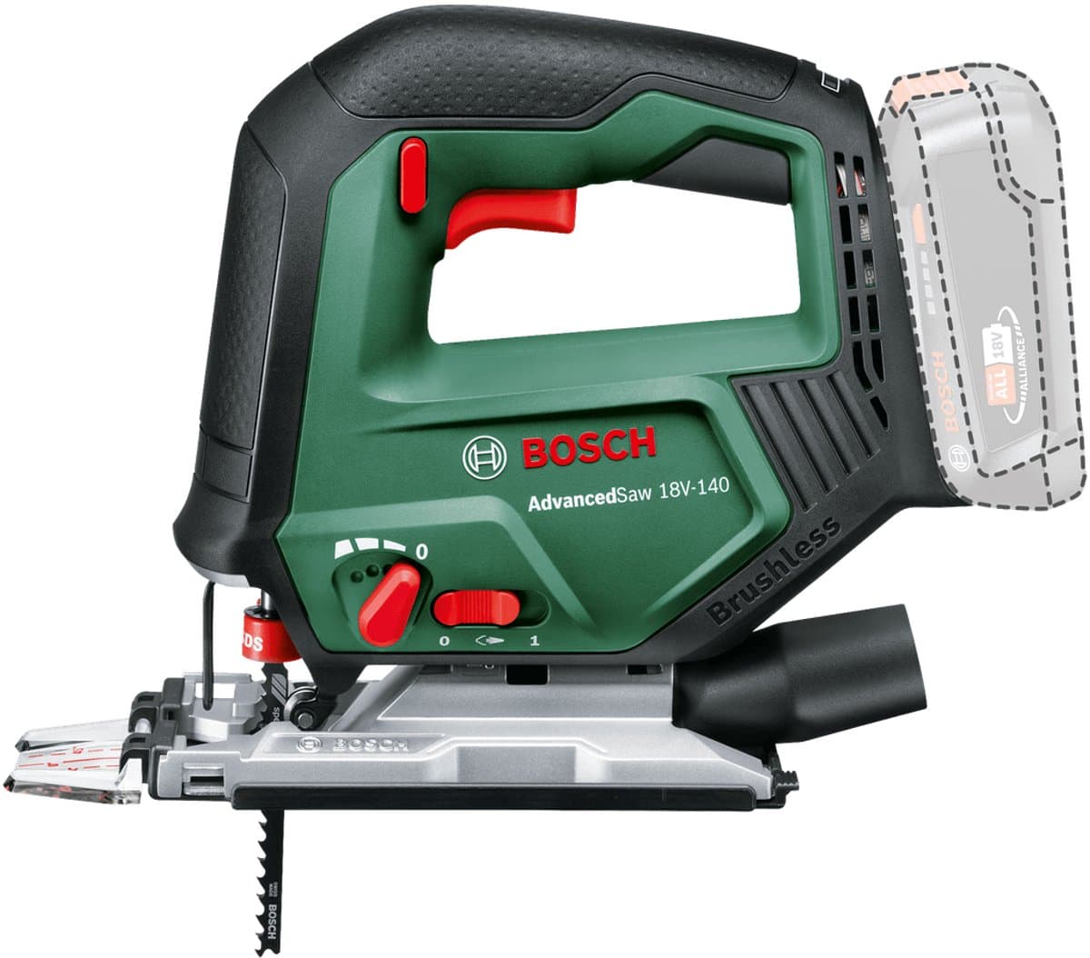 Bosch AdvancedSaw 18V-140: Accudecoupeerzaag 140mm, borstelloos thumbnail 8