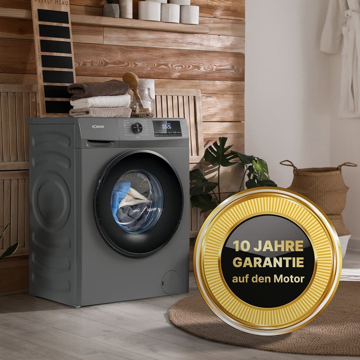 Bomann WA 7185 T wasmachine, 8 kg en 1400 toeren thumbnail 6