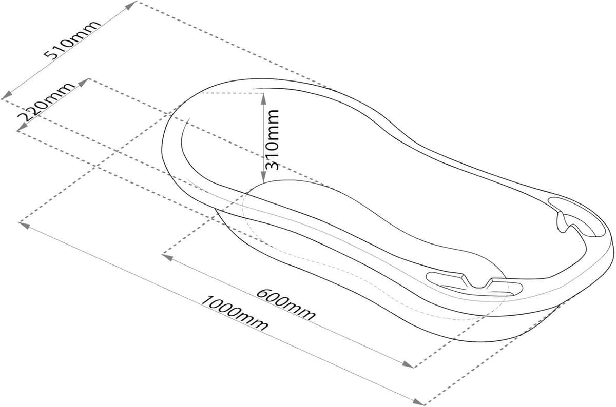 RFWR® Luxe Babybadkuip XXL met Badstandaard en Zitje - Perfect voor Veilig en Gemakkelijk Badderen thumbnail 6
