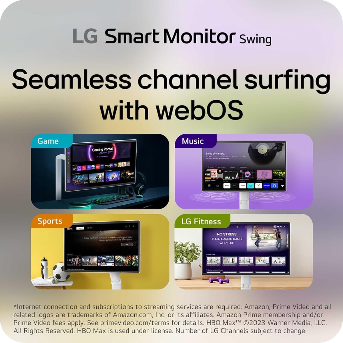 LG 32U889SA 4K Smart Touchscreen Monitor op wielen thumbnail 8
