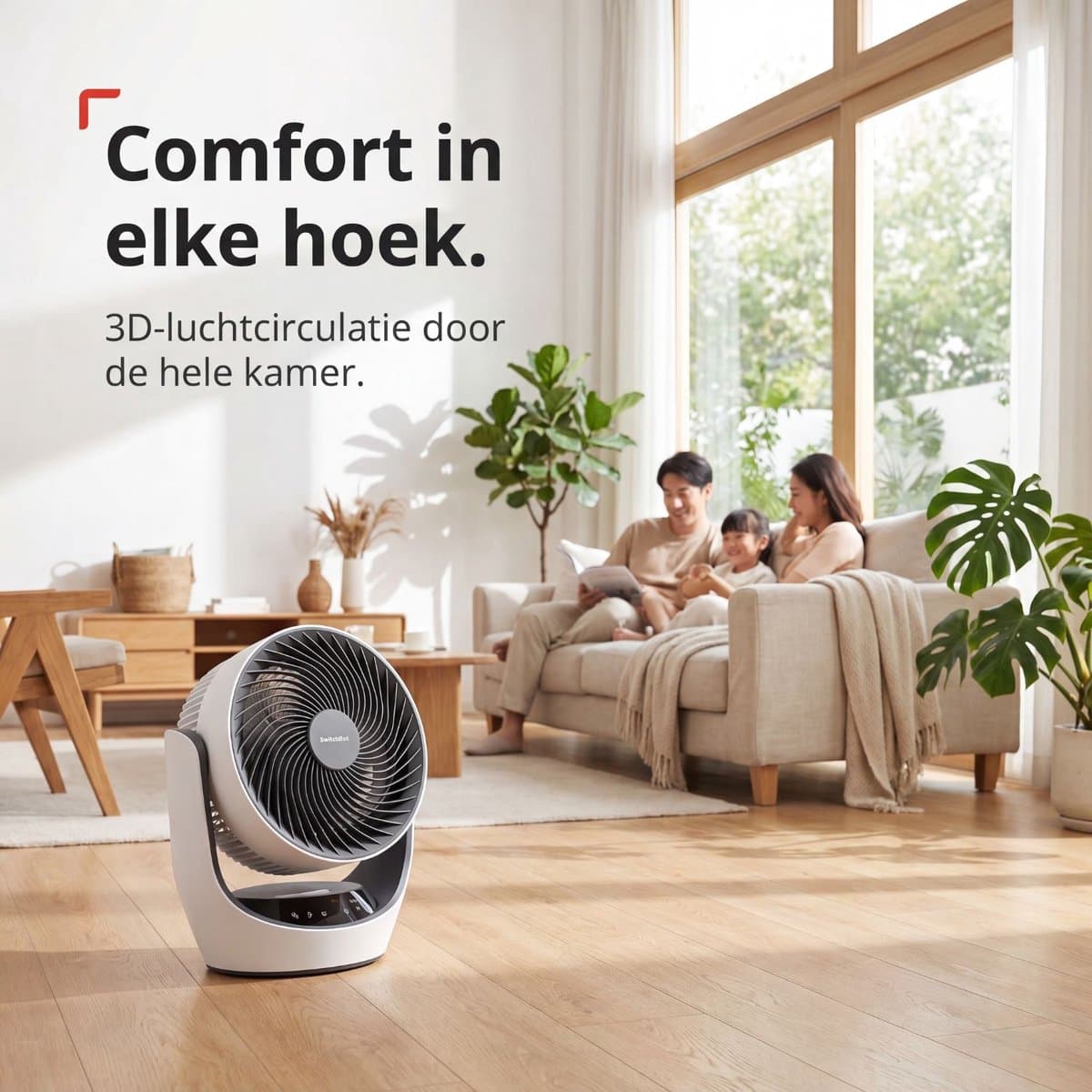 SwitchBot Battery Circulator Fan met accu en app thumbnail 3