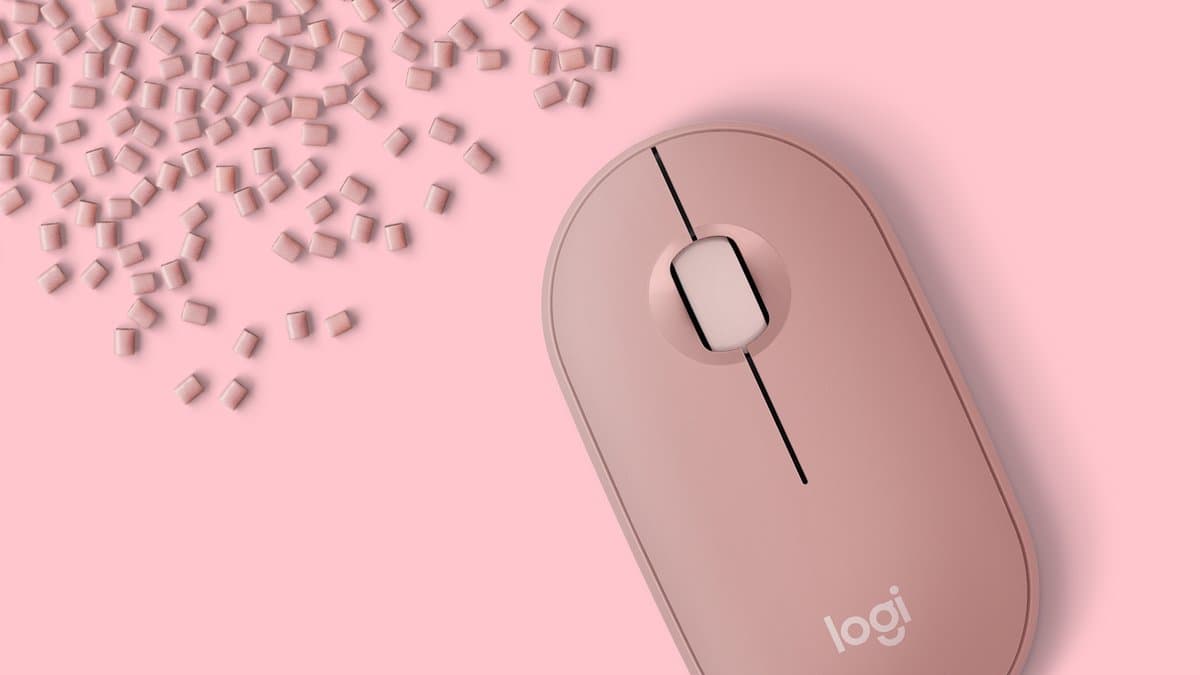 Logitech Pebble 2 M350s - Draadloze Muis - Bluetooth - 4000 dpi - Rose thumbnail 5
