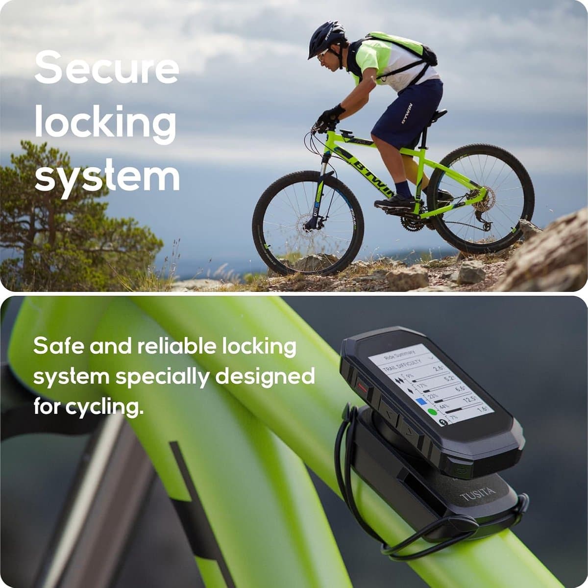 SnelShoppen - Top Tube MTB Holder voor Garmin Edge & Wahoo ELEMNT - Stabiele Bevestiging voor Mountainbikes - Meerdere Montageopties - Ideaal voor Fie thumbnail 4