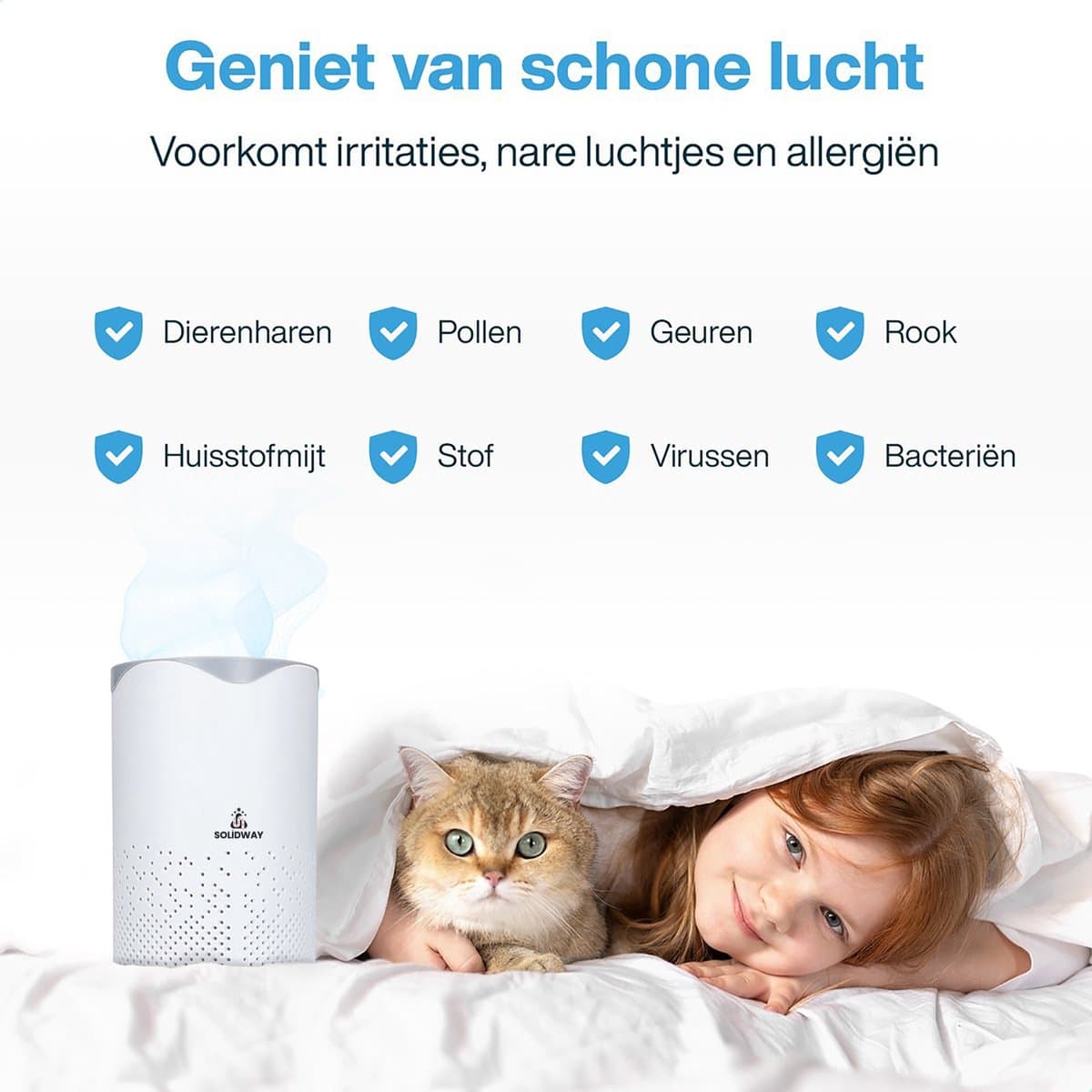 Luchtreiniger met Ionisator – Air Purifier met HEPA Filter – Clean Air – Luchtzuiveraar met UV – Incl. Extra Luchtfilterset thumbnail 2