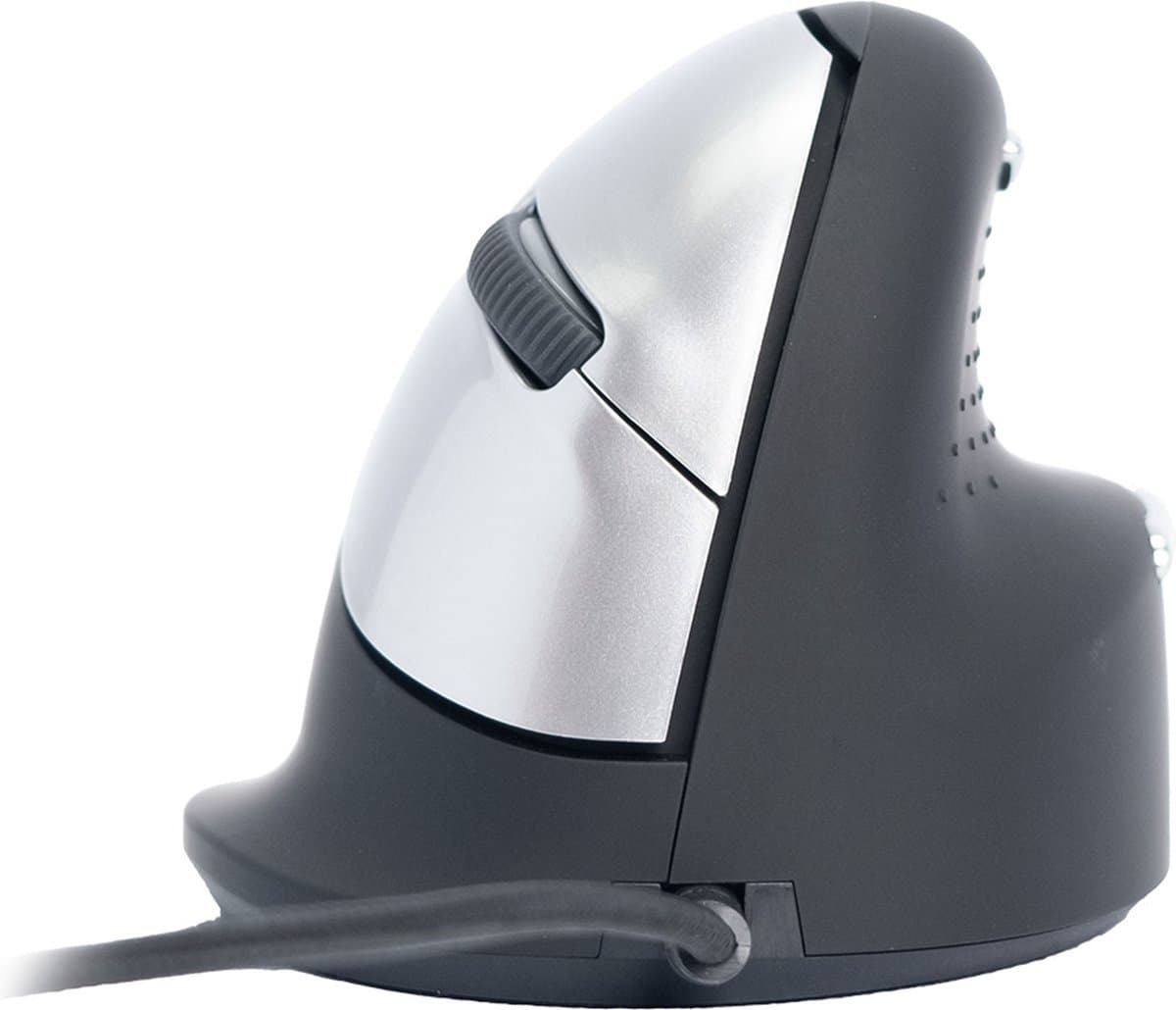 R-Go HE - Ergonomische Muis - Verticale Muis - Rechtshandig - Pauze-indicator - Maat Medium - Zwart thumbnail 5