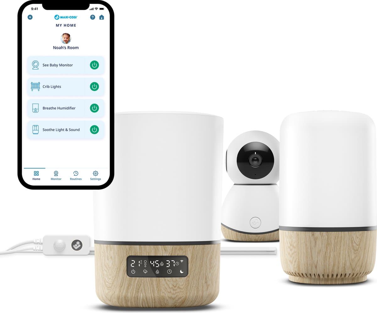 Maxi-Cosi Connected Home - Breathe Luchtbevochtiger - Luchtbevochtiger met app - Altijd dichtbij thumbnail 4