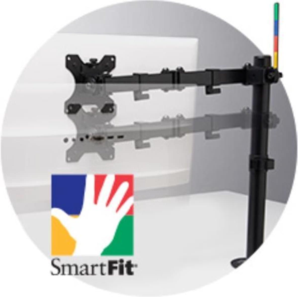 Kensington SmartFit® Ergo Dubbele Extended Monitor arm - tot 32 inch - tot 8kg thumbnail 4