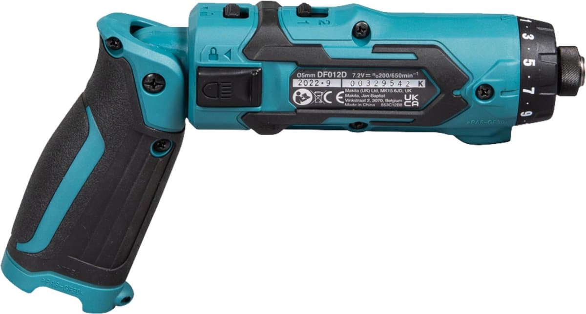 Makita DF012DSE 7,2V: compacte accuboor-schroefmachine met momentregeling thumbnail 3