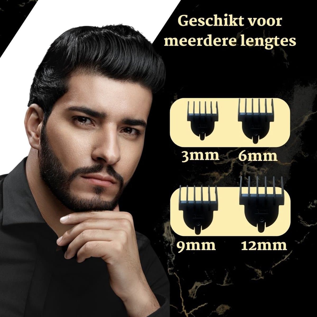 Mellian SignaturePro Baardtrimmer Mannen - 10-Delige Trimmer Set - Bodygroomer & Scheerapparaat thumbnail 7