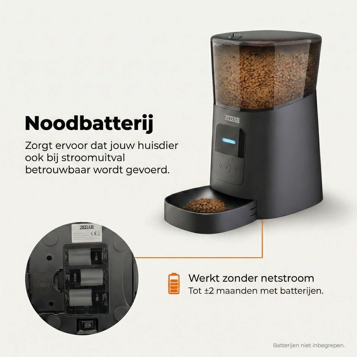 Zedar K1200 zelfreinigende kattenbak met app en A600 thumbnail 8