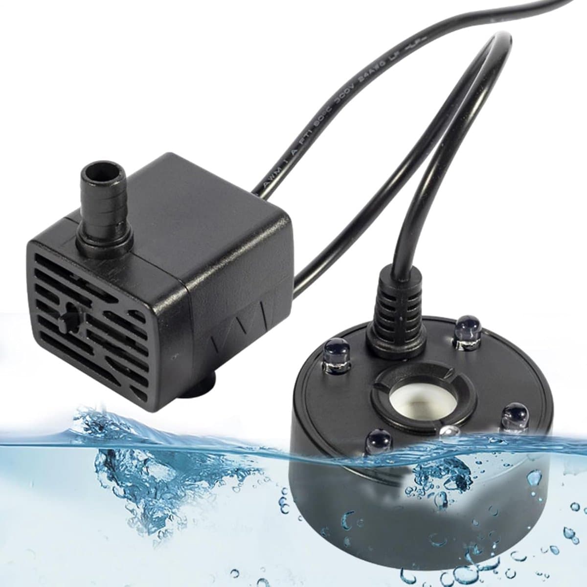 Mistmaker - Luchtbevochtiger - Decoratieve sfeer - Stil ultrasoon ontwerp - 8.9 x 5.7 x 5.2 cm - Zwart thumbnail 2