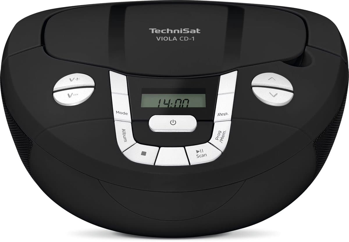 Technisat Viola CD-1 portable FM-radio met CD en bluetooth - zwart
