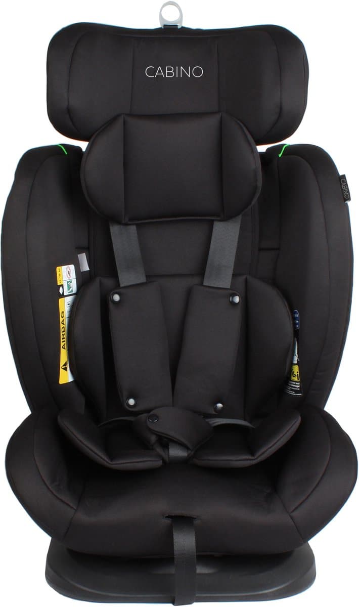 Cabino Solero Autostoel i-Size – Groep 0/1/2/3 – 40 tot 150 cm – Gordelbevestiging - Met Zitverkleiner – Zwart thumbnail 6