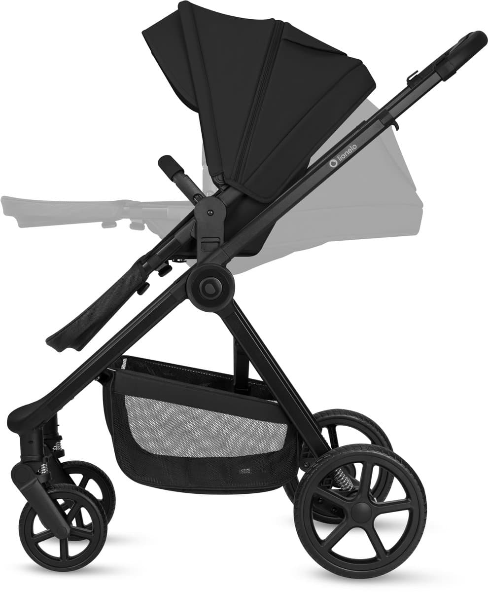 Lionelo Greet Kinderwagen 3in1 – Inclusief Astrid Lite i-Size Autostoel – Grote Reiswieg & Kuipzitje – Vanaf Geboorte tot 22 kg – Vering & EVA-Wielen – Omkeerbare Zitting – UPF50+ XXL Kap – Complete Accessoireset thumbnail 7