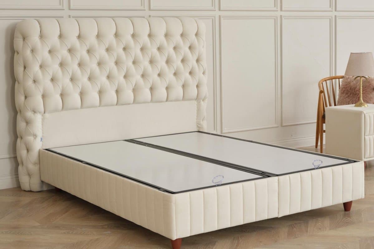 BSS Bedding Fluffy Sydney - Boxspring - Boxspring met Opbergruimte - 160x200 - Beige thumbnail 5