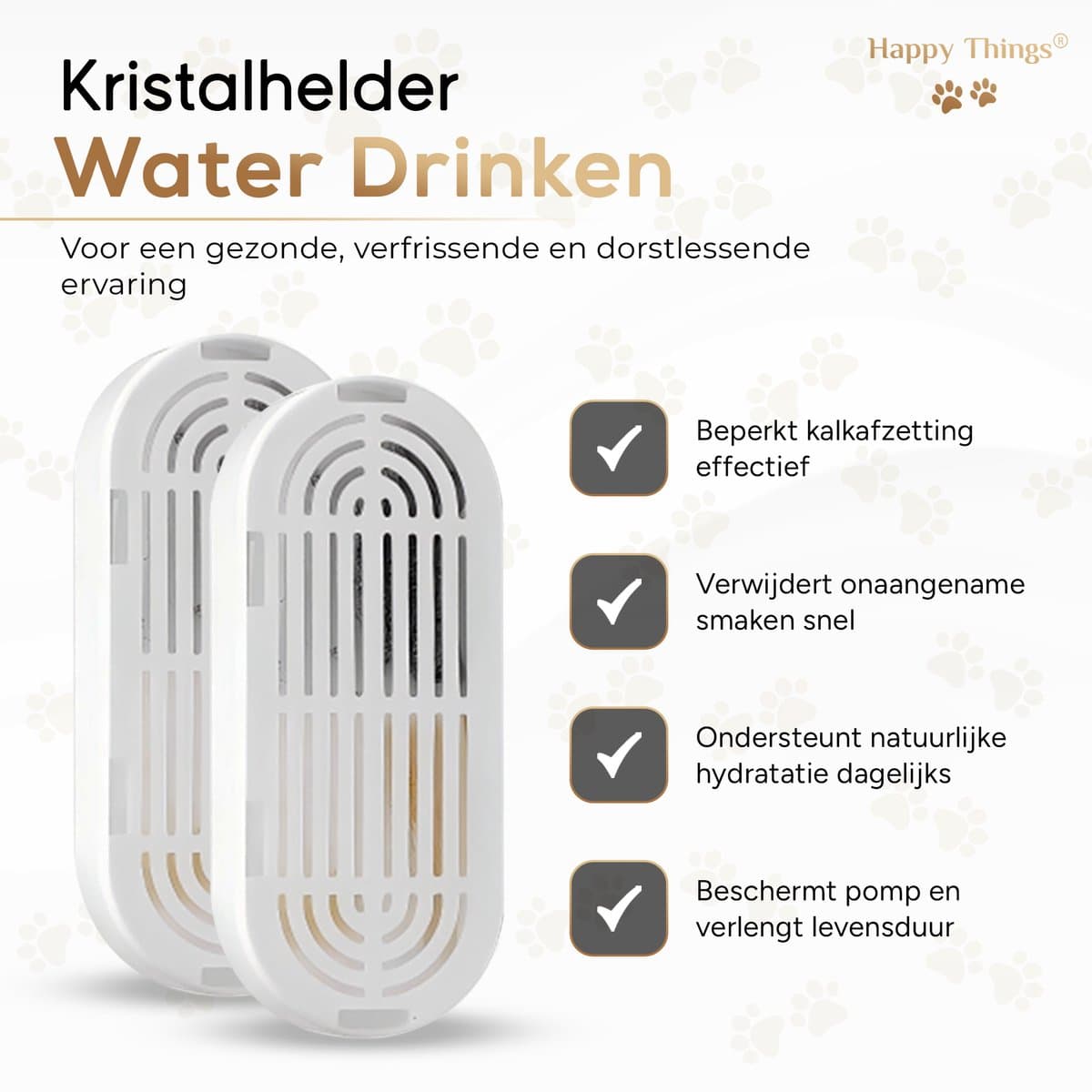 Happy Things® ZR20 Drinkfontein Filters – 12 Stuks + 12 Filtersponsjes – 5-Laags Filtersysteem - Voor Kat & Hond thumbnail 2