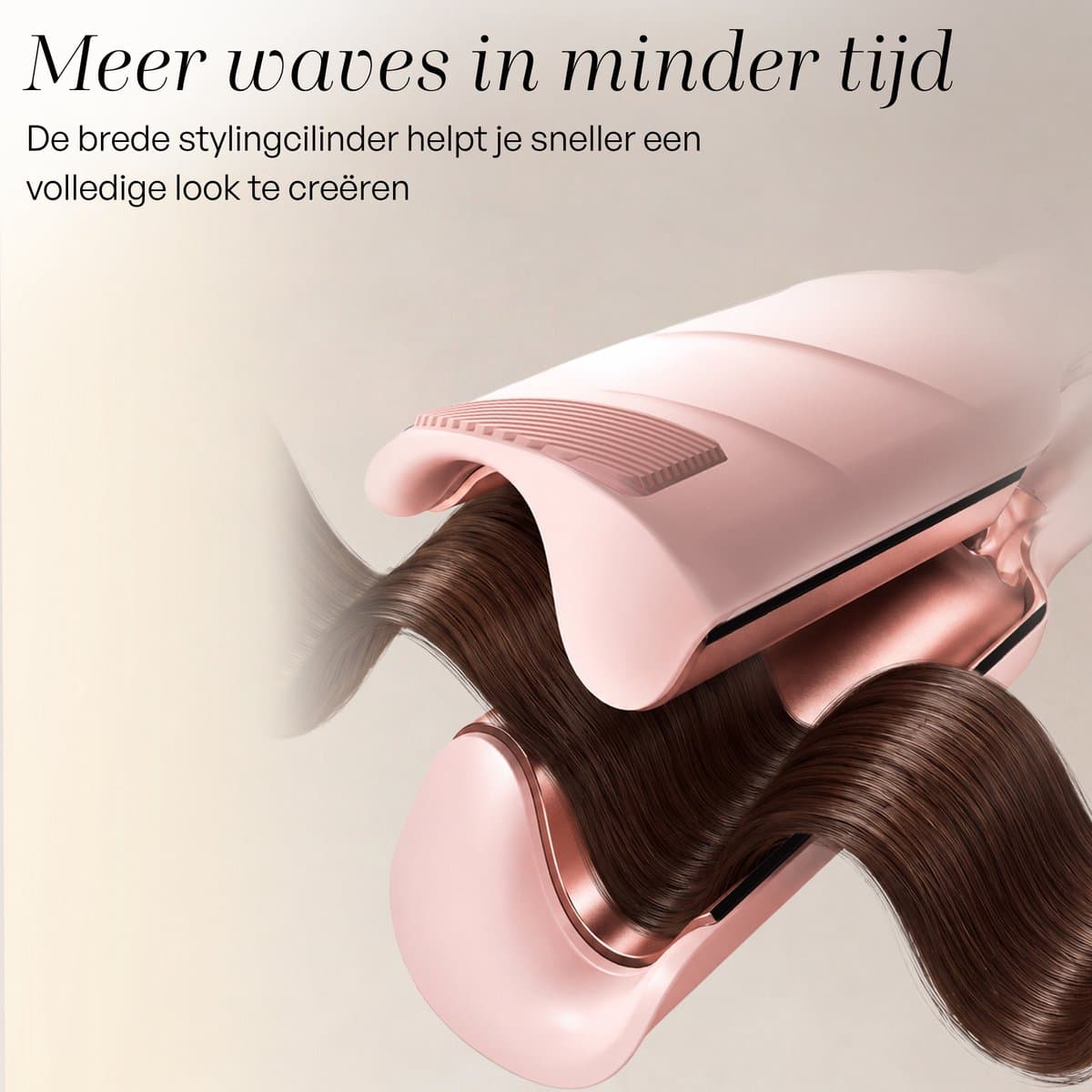 Sansbeauté® Wave Krultang 32mm - Wafeltang - Keramische Haarkruller Beach Waves - Mermade Hair Waves - Mermaid Waves Krultang - Wavy Hair - Krultangen - The Waver - Haarstyler Hair Curler - Dunne en Dikke Crimper thumbnail 2