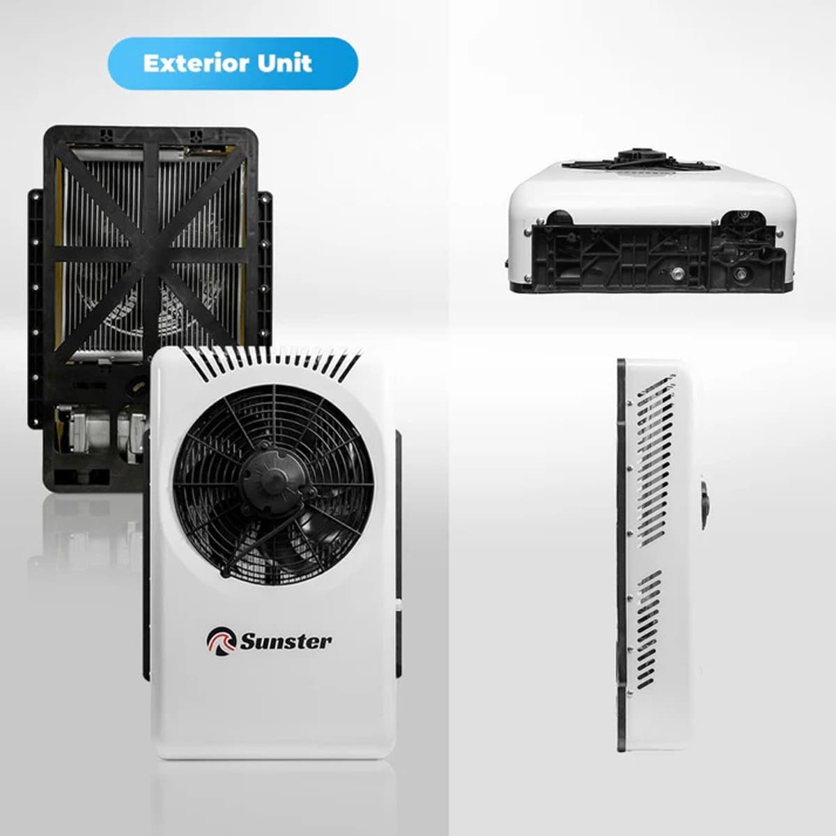 Airconditioner - Air conditioning - 10000 BTU - 150-500m³/u - 1-3KW - 24V Efficiënte Koeling, Met Afstandsbediening, voor RV, camper, Vrachtwagens, Boten thumbnail 4