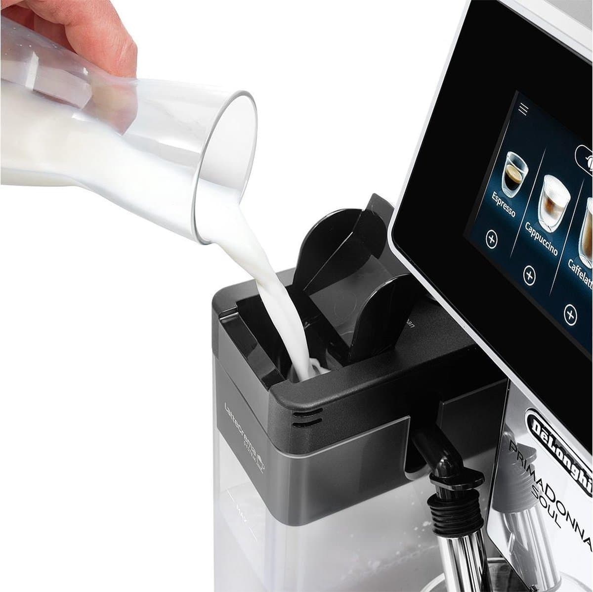 DeLonghi PrimaDonna Soul ECAM 610.55.SB - Volautomatische espressomachine - Zilver/Zwart thumbnail 6