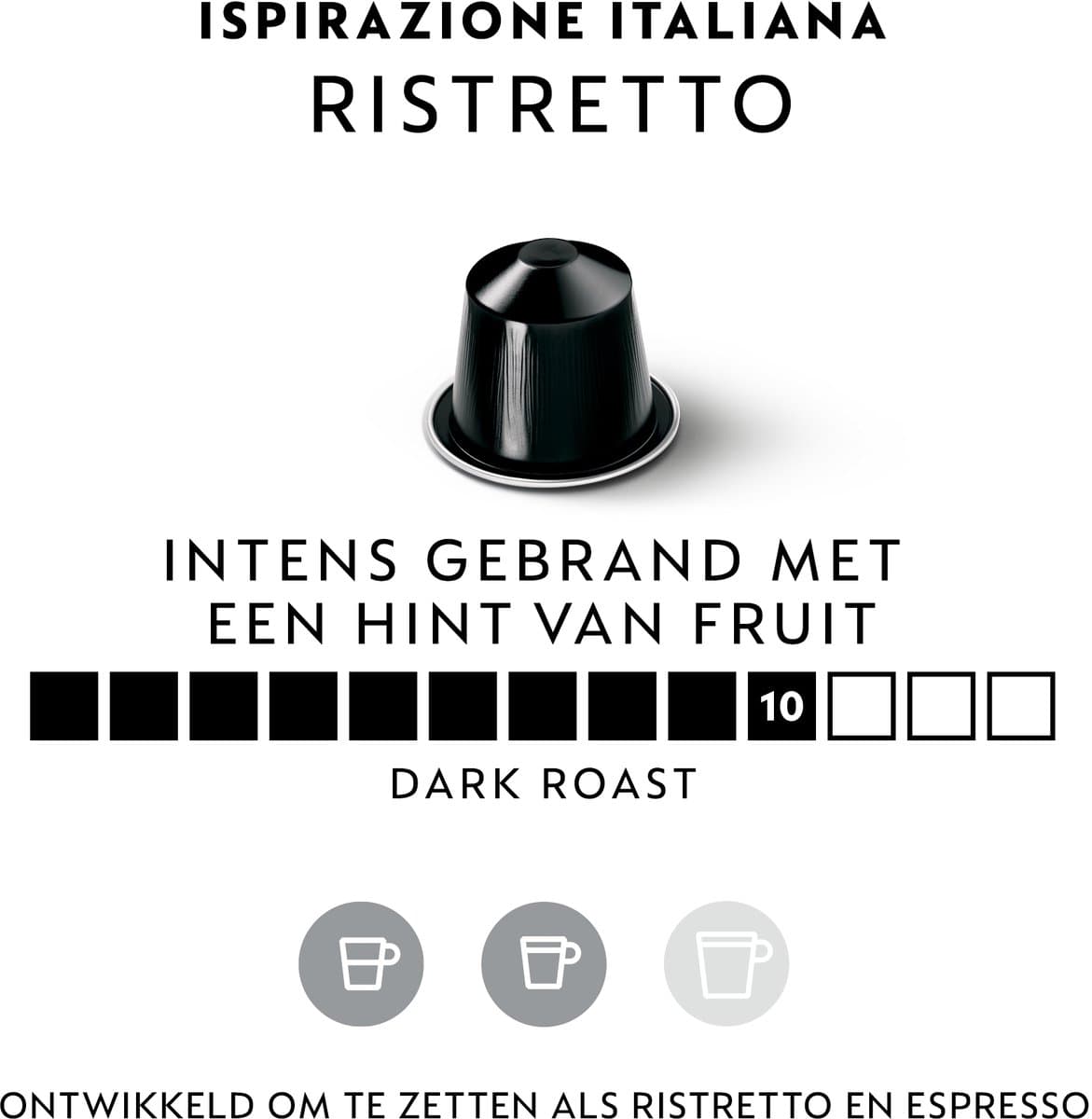 Nespresso - Original - Ristretto - Koffiecups - 50 capsules thumbnail 2