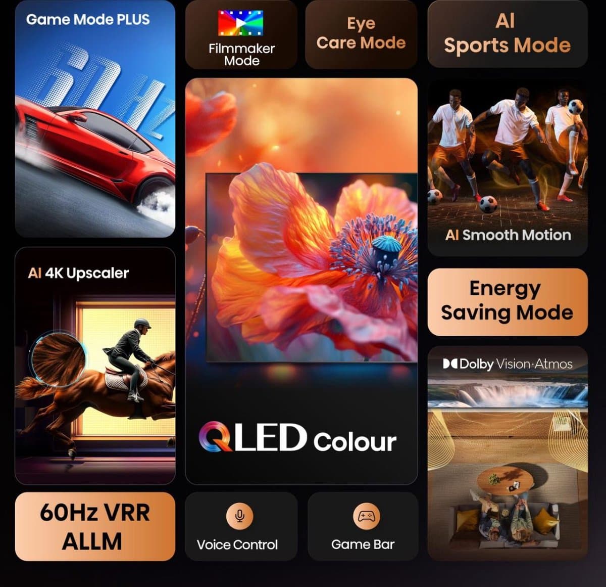 Hisense 43E79Q - 43 inch - 4K QLED - 2025 - Smart TV thumbnail 6