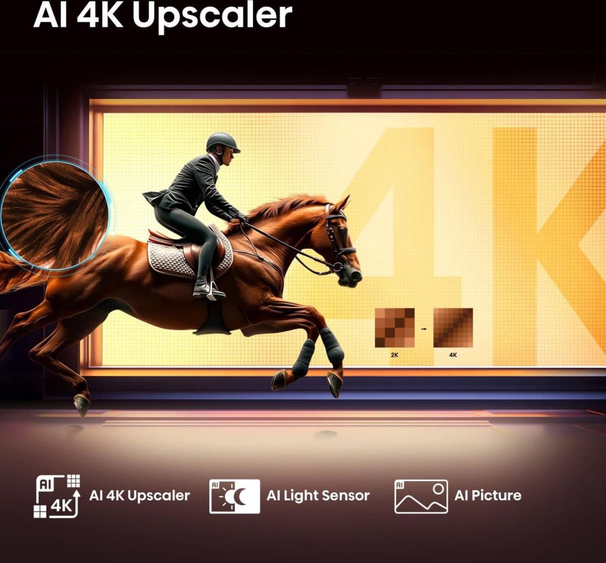Hisense 43E79Q - 43 inch - 4K QLED - 2025 - Smart TV thumbnail 3
