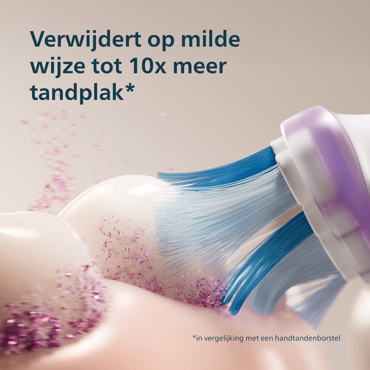 Philips Sonicare 7100 series - Elektrische Tandenborstel - Wit & Blauw - Duopack - Reisetui - Gezonder tandvlees - HX7429/01 thumbnail 3