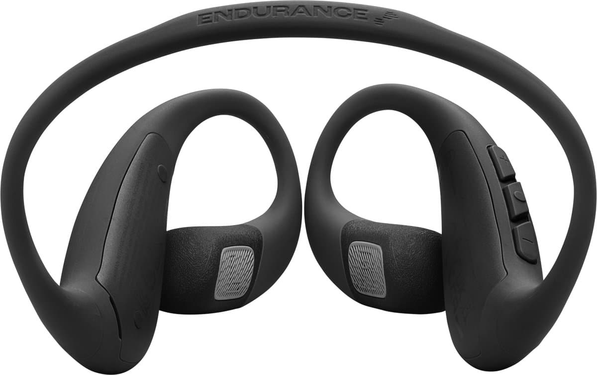 JBL Endurance Pace - Draadloze Open Ear Oortjes met Nekband - Sport Oordopjes - Bluetooth - Hardlopen - 10 uur - IP68 - Zwart & Grijs thumbnail 2
